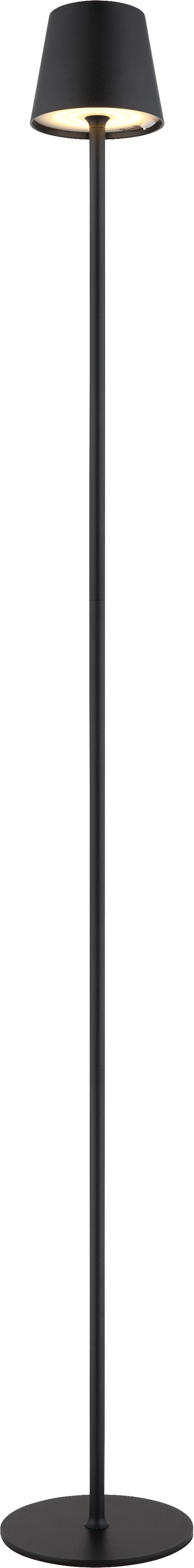 GLOBO Lighting LED Stehlampe VANNIE Schwarz Touchdimmer Memoryfunktion