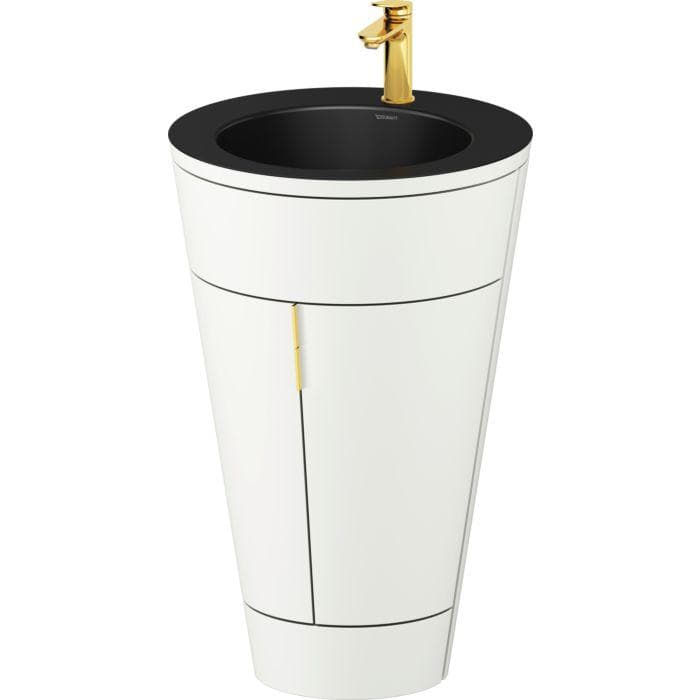 Duravit Starck 1,c-bonded Set Gold Keramik Schwarz Matt Innenbeleuchtung Bodenstehend