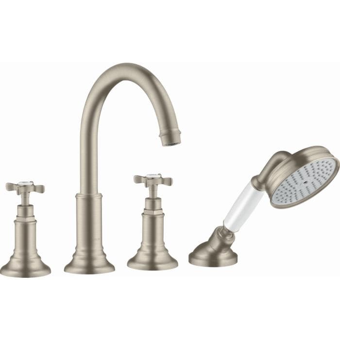 hansgrohe Axor Montreux 4-Loch-Wannenrandarmatur Silber