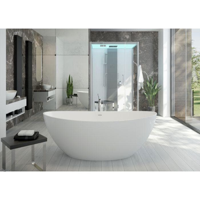 Hoesch Namur freistehende Badewanne 150 x 70 cm Weiß Matt