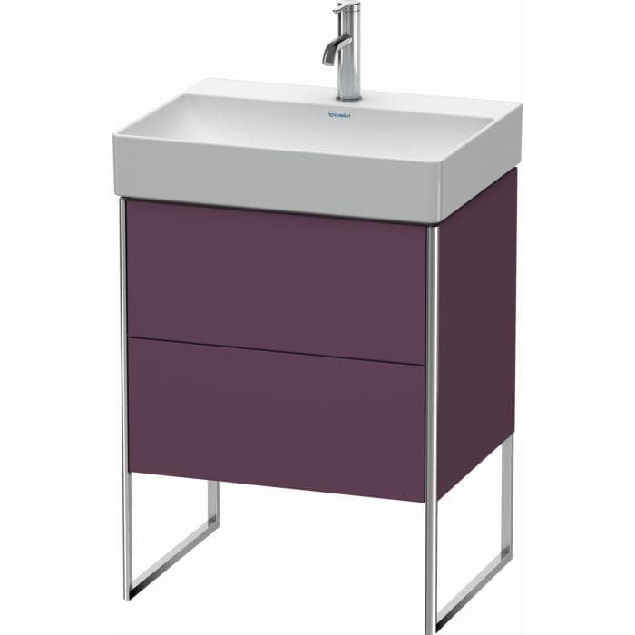 Duravit XSquare Waschtisch-Unterschrank Aubergine seidenmatt