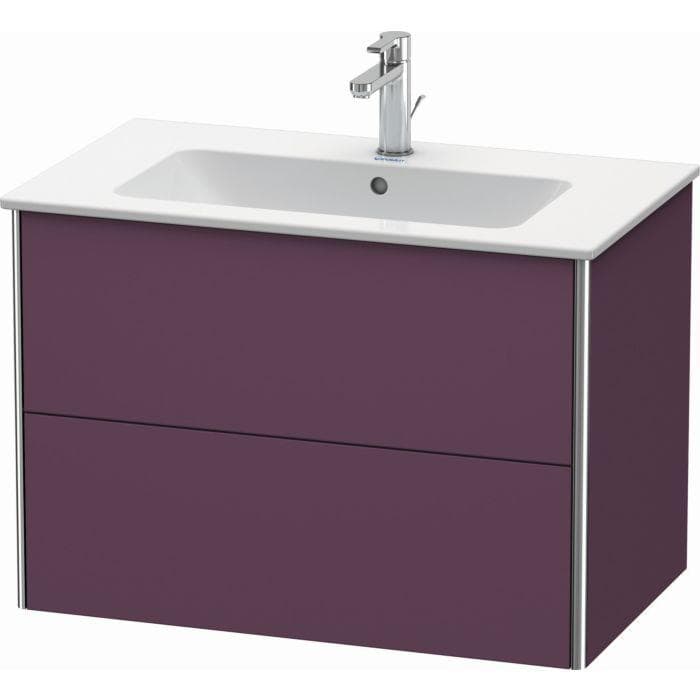 Duravit XSquare Waschtisch-Unterschrank Aubergine Seidenmatt