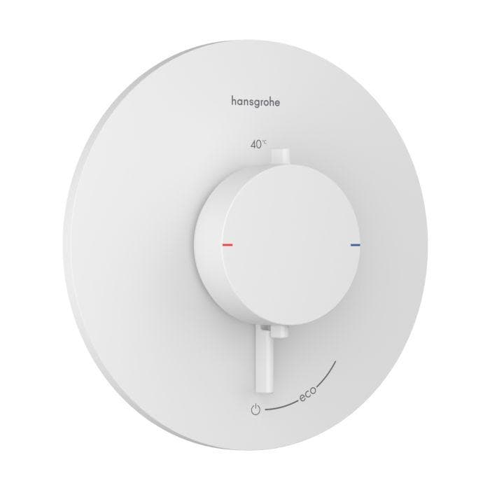 Hansgrohe Ecostat Comfort S Thermostat 33714700 Unterputz, für 1 Verbraucher, 25,4 l/min, weiß matt