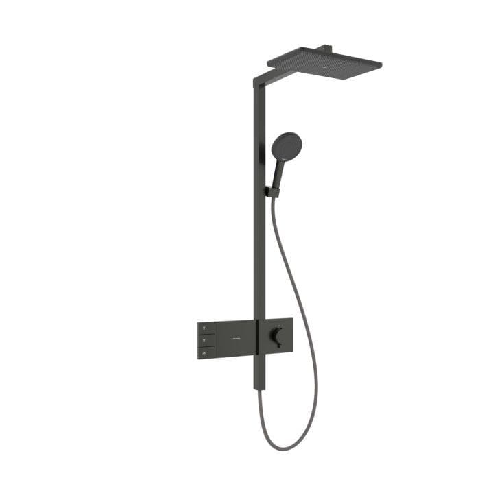 Hansgrohe Raindance Alive Q Duschsystem 24590340 2 Strahlarten Brushed Black Chrome