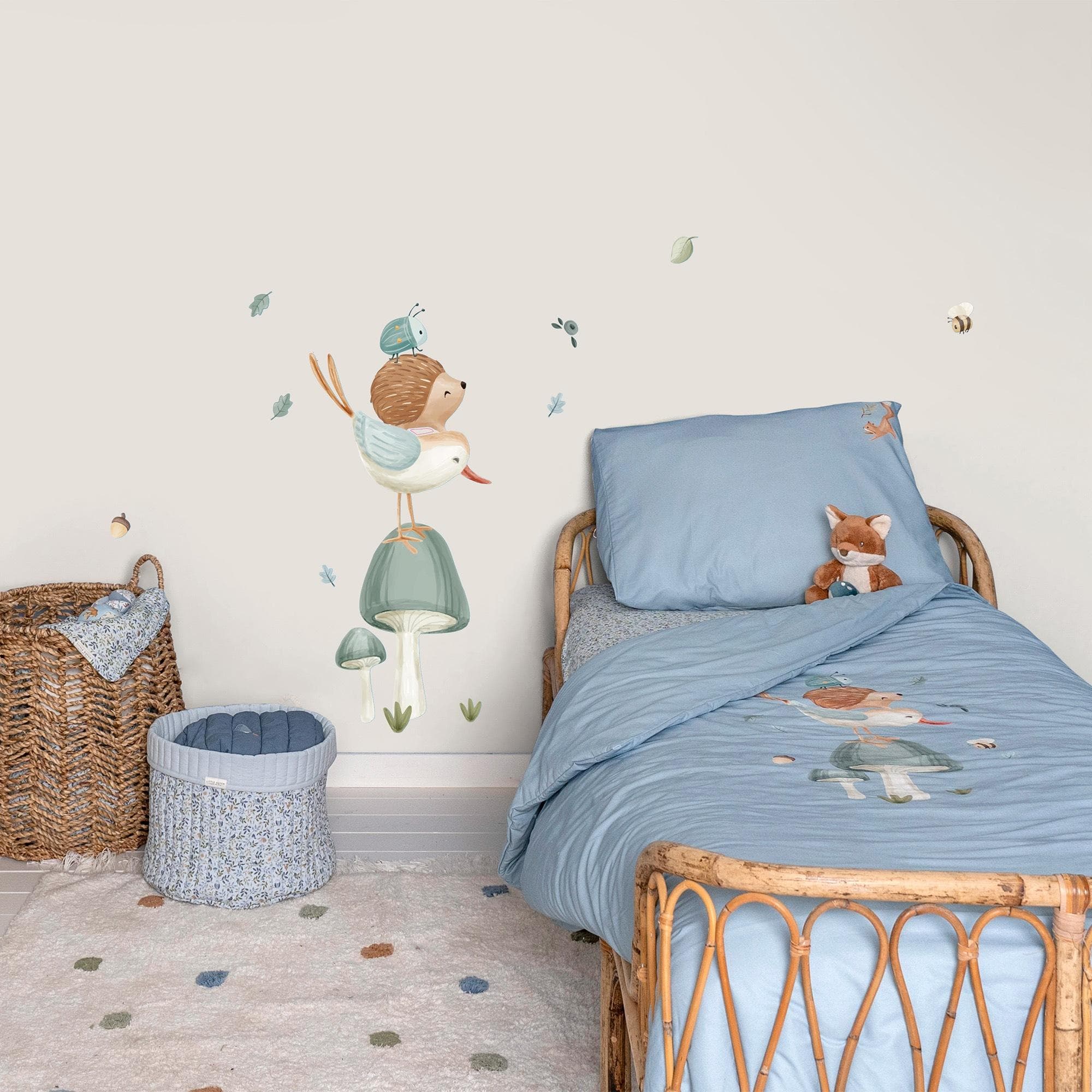 Wandtattoo Little Dutch Wandsticker Set Forest Friends 40x80cm Mehrfarbig