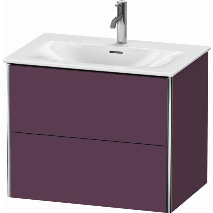 Duravit XSquare Waschtisch-Unterschrank Aubergine Seidenmatt