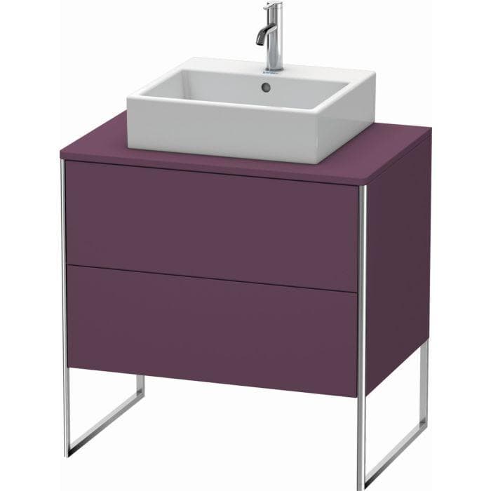 Duravit XSquare Waschtisch-Unterschrank Aubergine Seidenmatt
