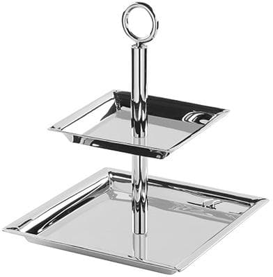 FINK Etagere Nagano Silber Gehämmerte Optik