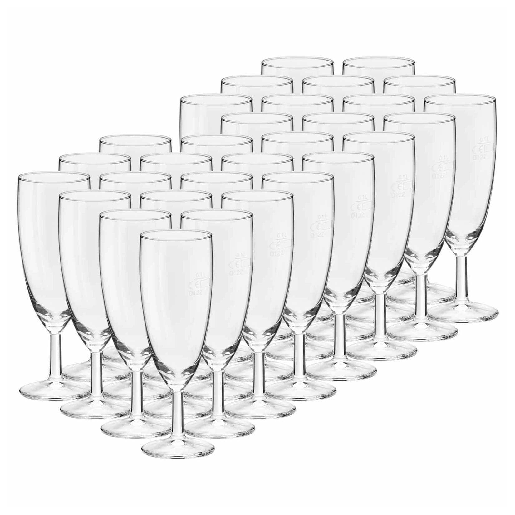Van Well Sektgläser geeicht Royalty 0,1 l 30er Set Transparent