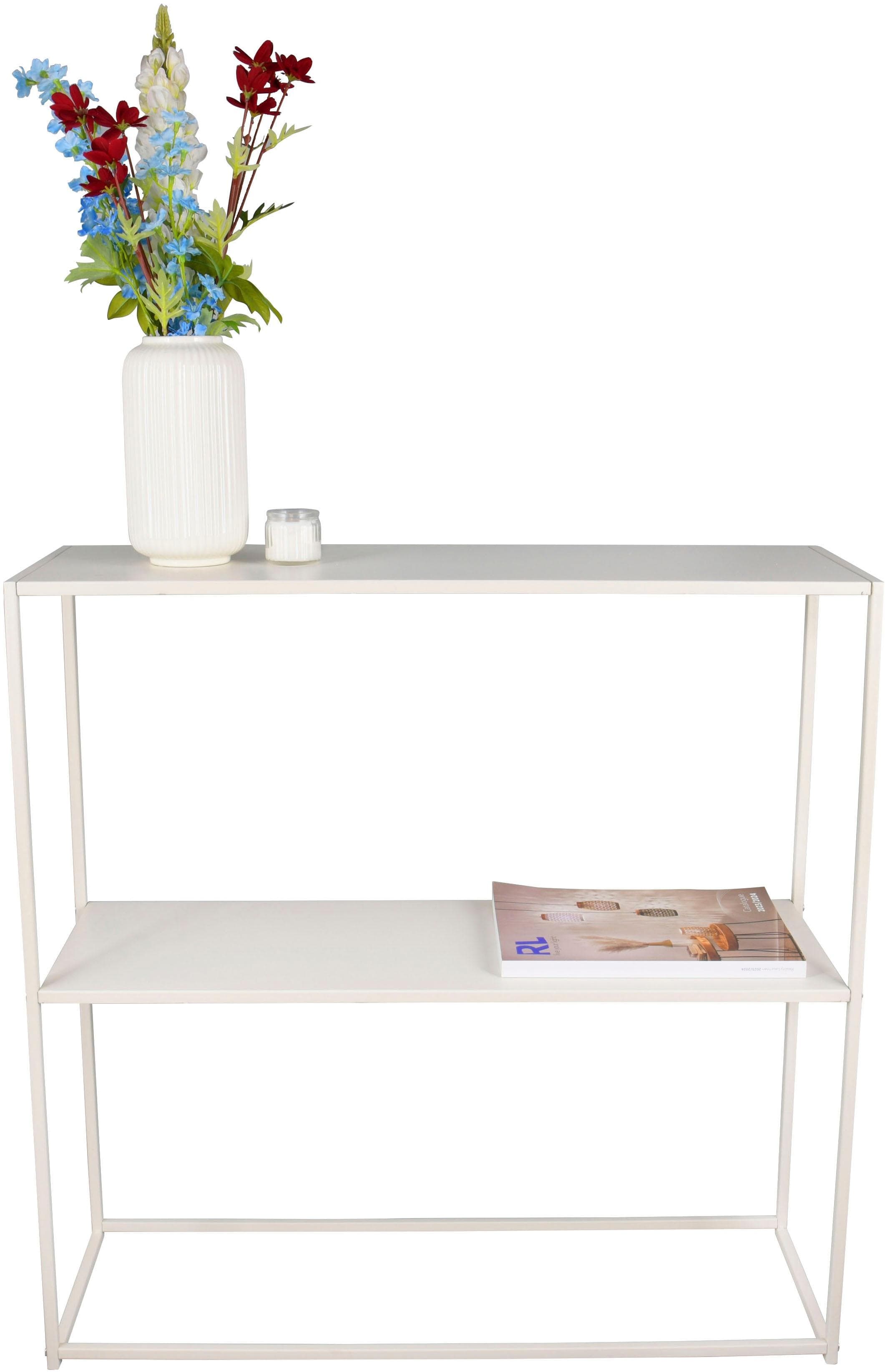 Mirrors and More Konsolentisch Alexis Sand Metall