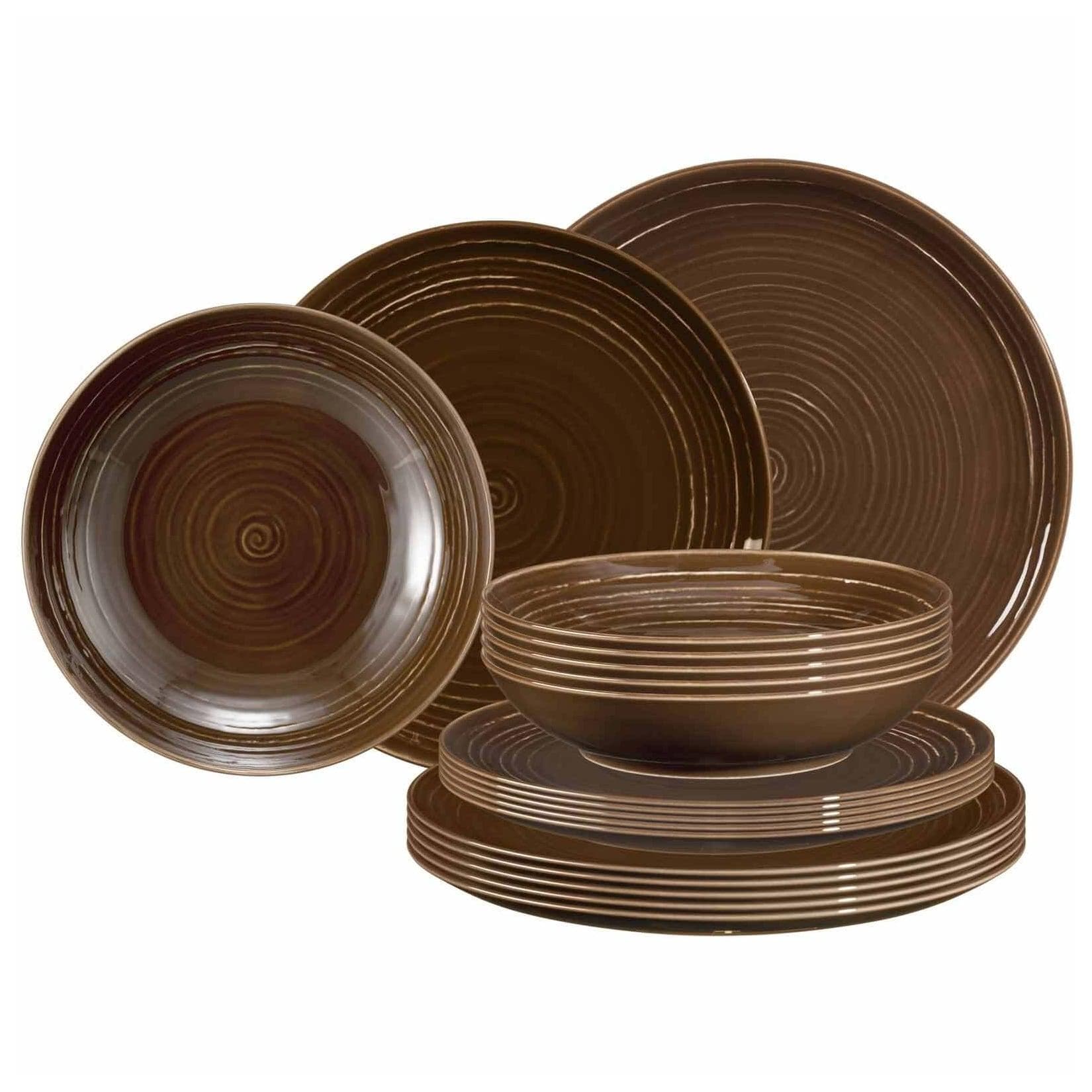 Seltmann Weiden Teller-Set Terra 18er Set Beige/Braun