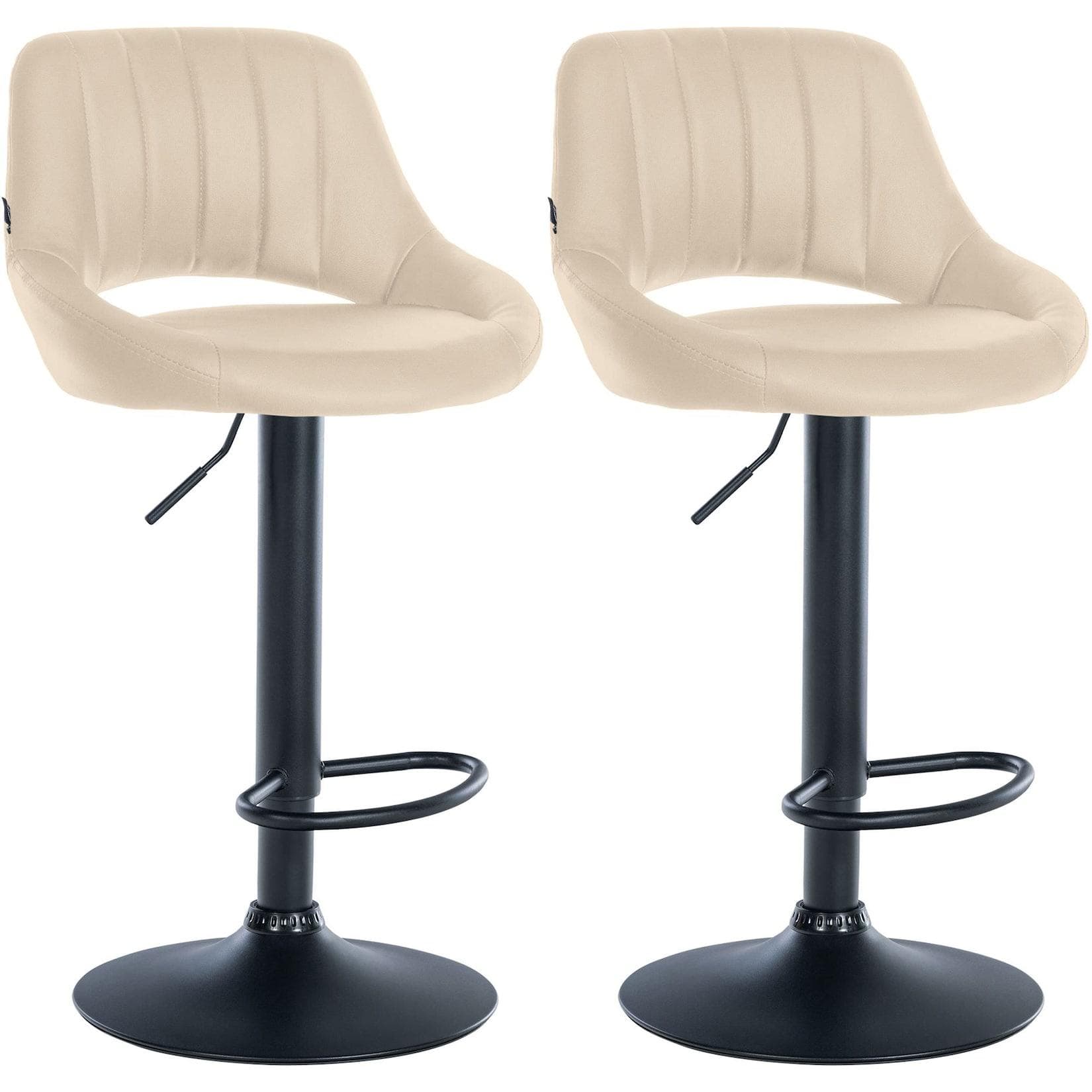 CLP 2er Set Barhocker Milet Kunstleder Drehbar