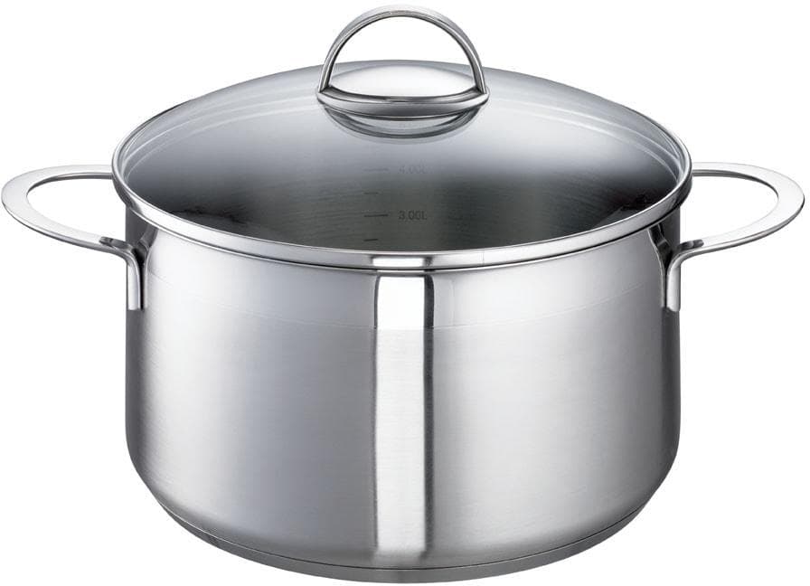 Schulte-Ufer Fleischtopf Wave Silber Induktion 16 cm