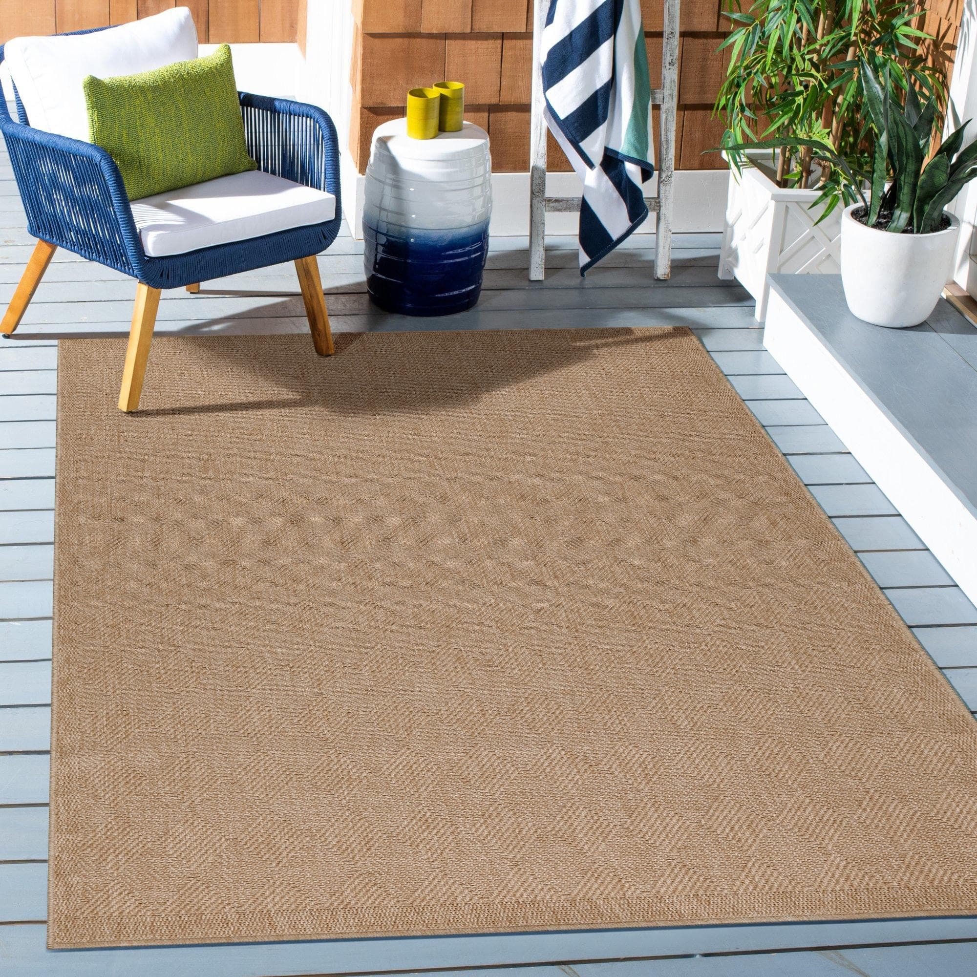 Outdoorteppich DHAKA 8713 Beige Sisal-Optik