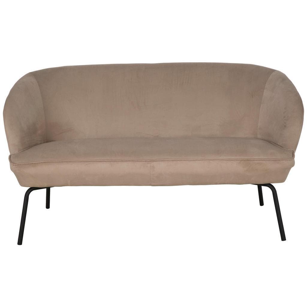 P & B Küchensofa Taupe Textil 2-Sitzer