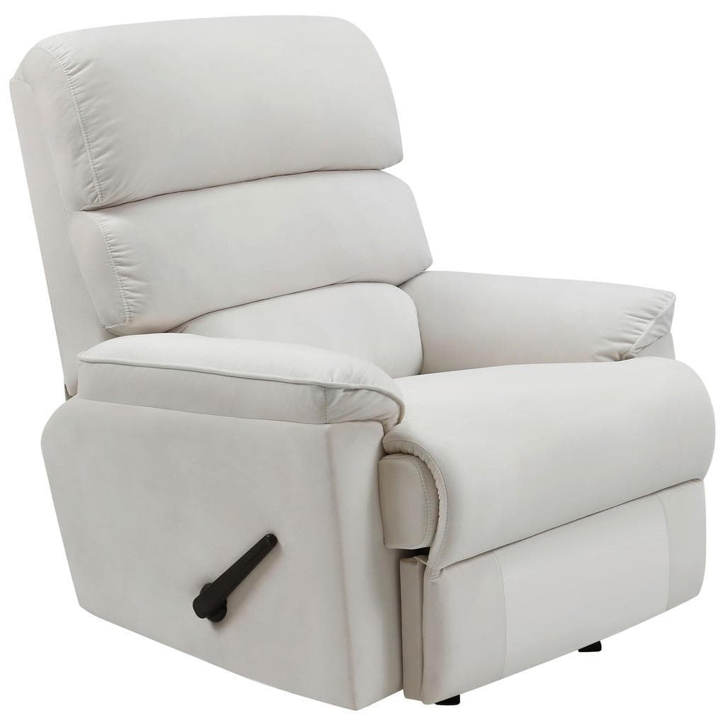 Mid.you Schaukelstuhl Beige Textil Relaxfunktion