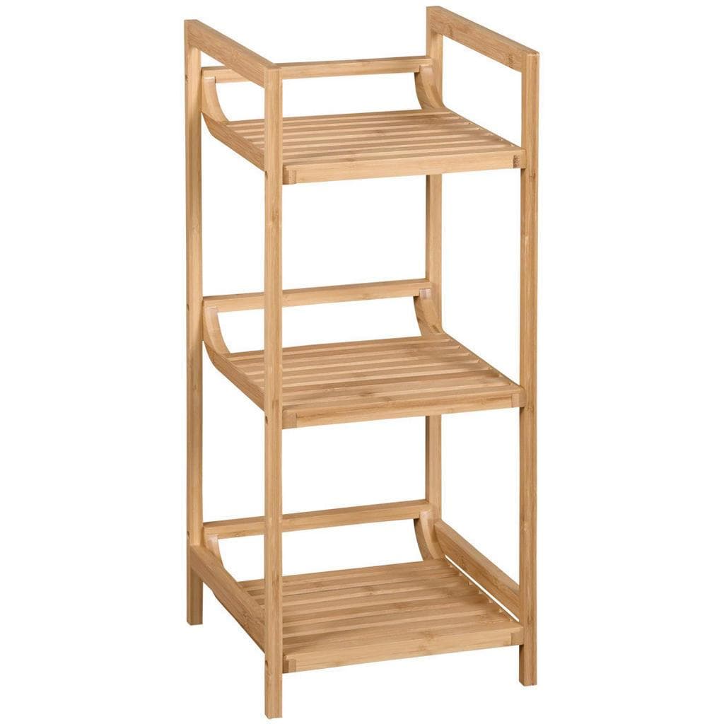 KESPER® Badregal Küchenregal Bambus 3 Fächer 30x70x30 cm