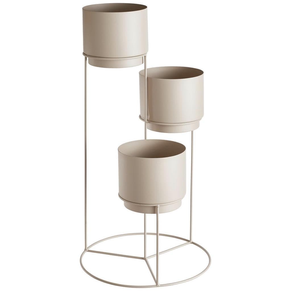 Ambia Home Pflanzentopf Grau Metall Rund 70 cm