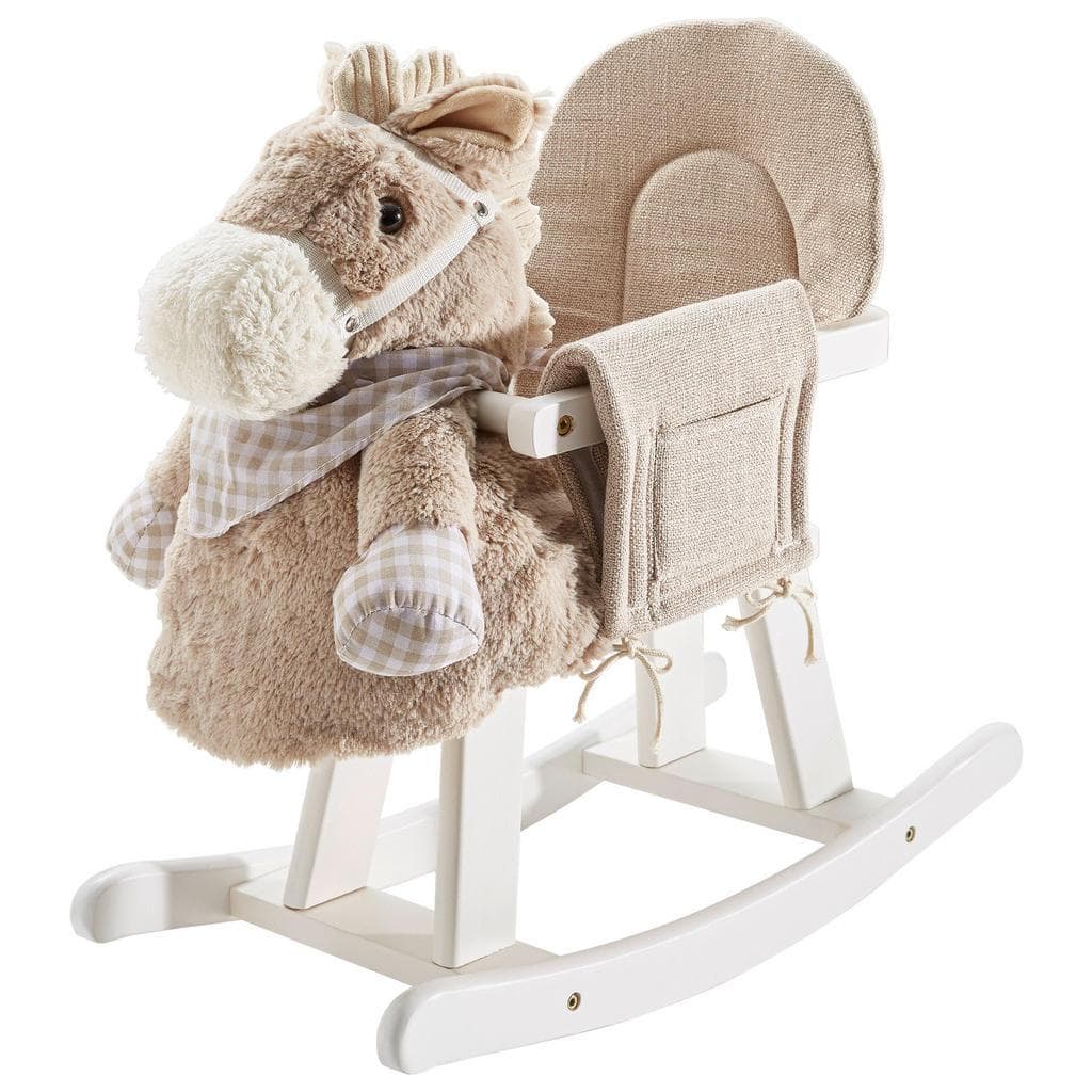 My Baby Lou Schaukelpferd Baby First Holz Textil Pappel Vollmassiv