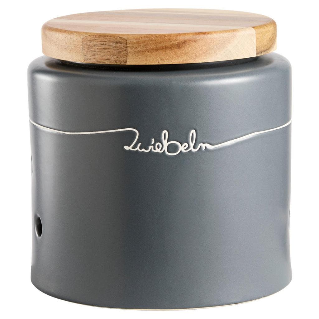 Homeware Profession Vorratsdose Akazie Keramik Vollmassiv 1,65 L Rund