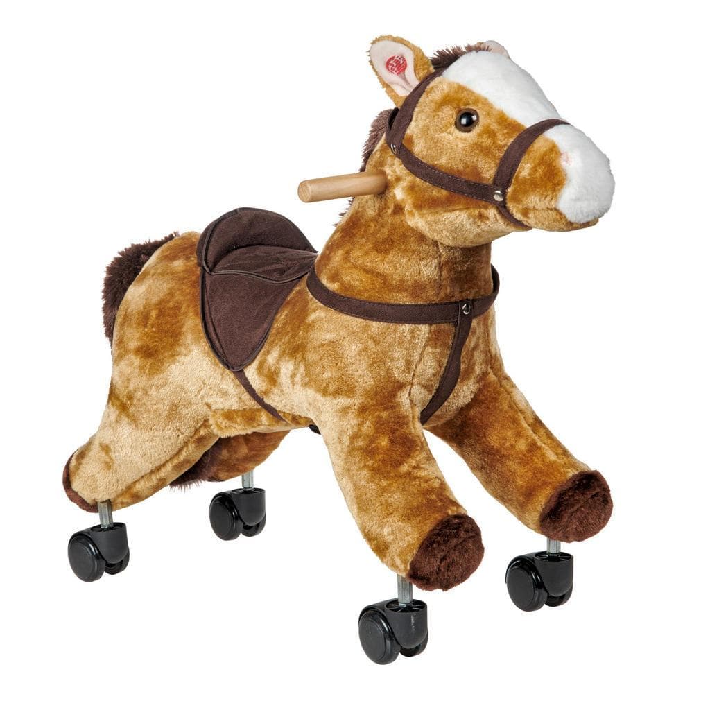 My Baby Lou Schaukelpferd Braun Holz Metall Kunststoff Textil Pappel Vollmassiv