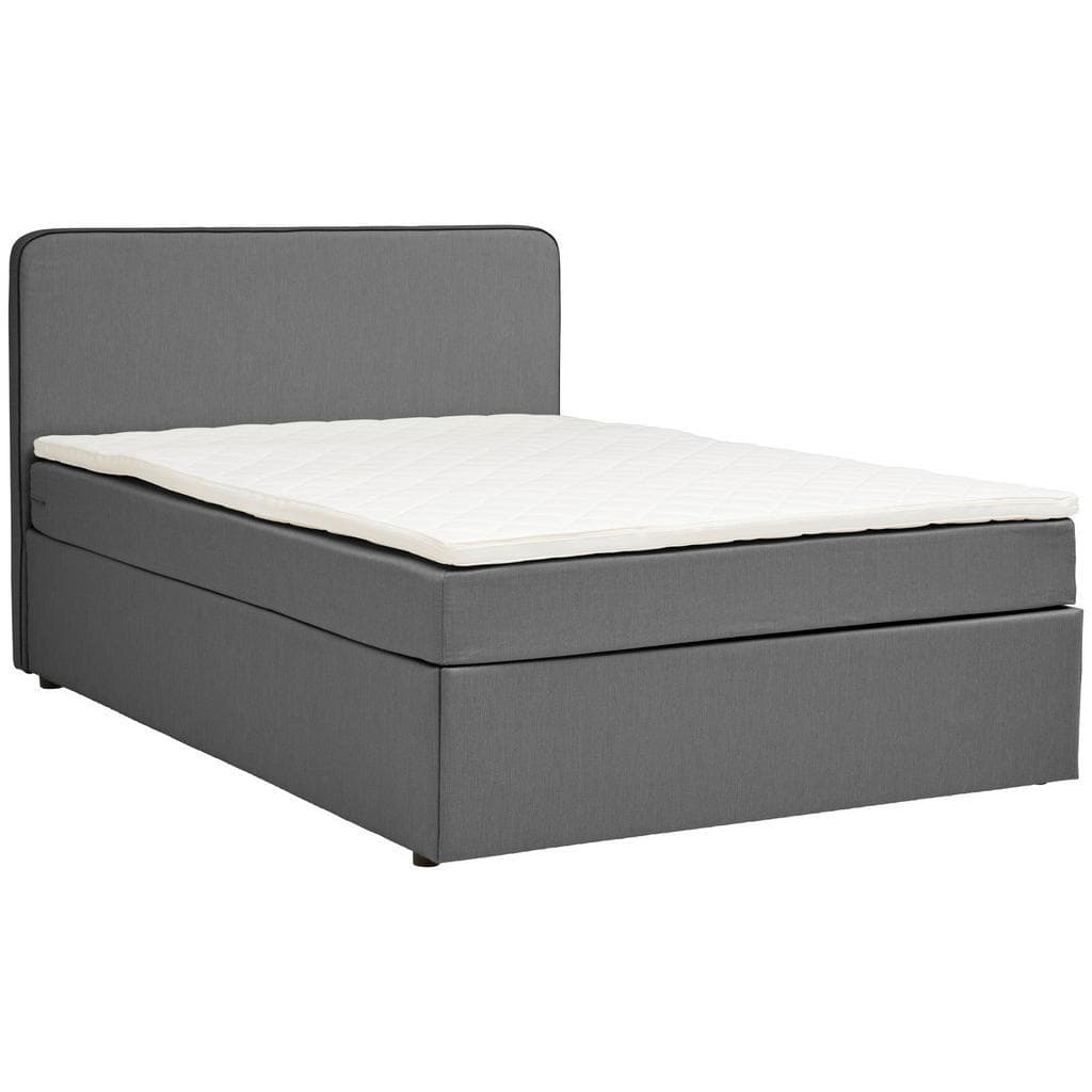 P & B Boxspringbett Grau 140x200 cm