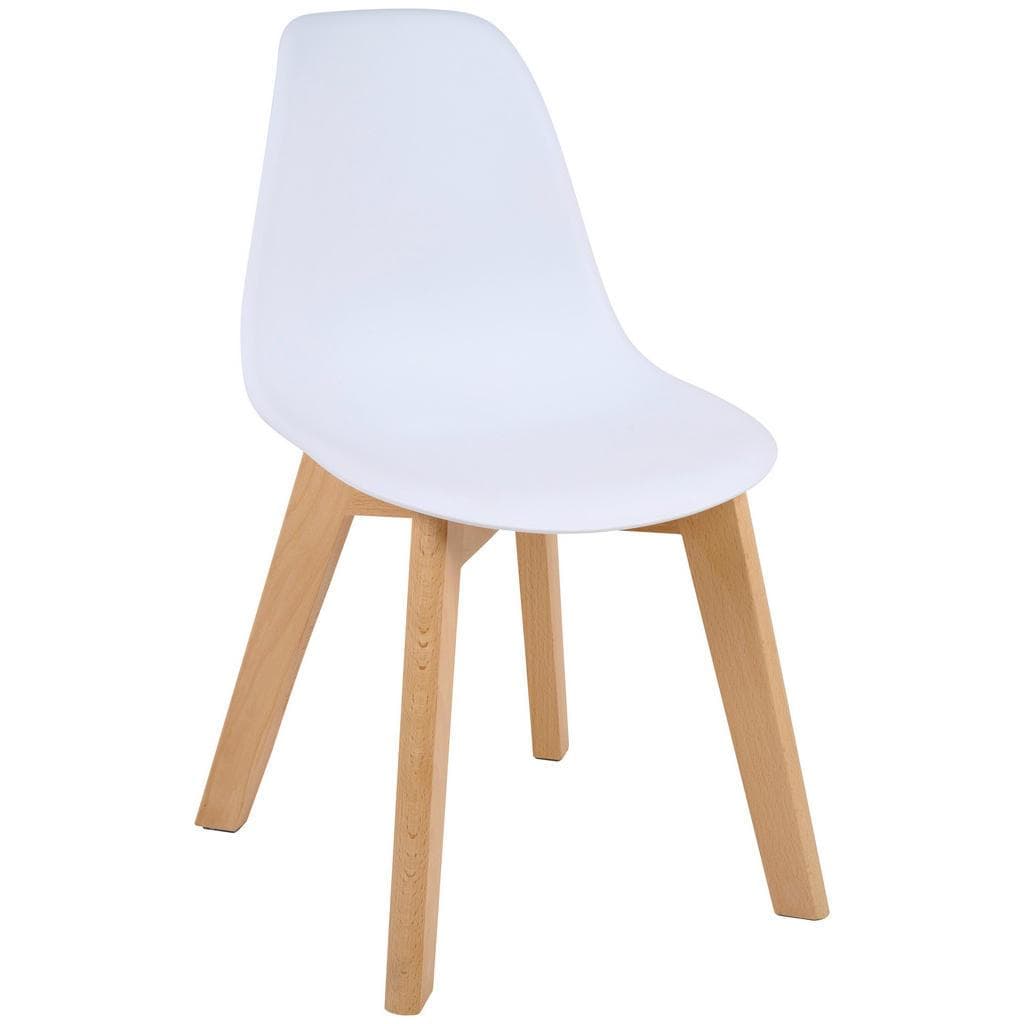 P & B Kinderstuhl Weiß Buche Massiv