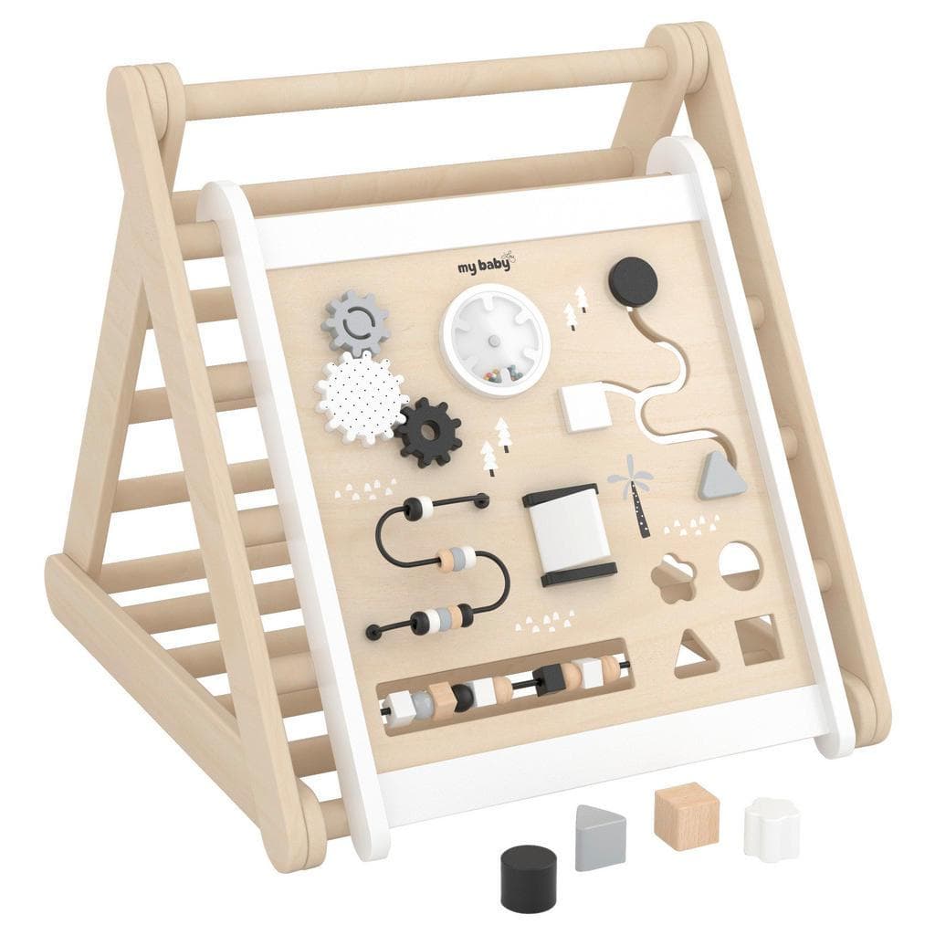 My Baby Lou Motorikspiel - Holz, Natur, Schwarz, Weiß