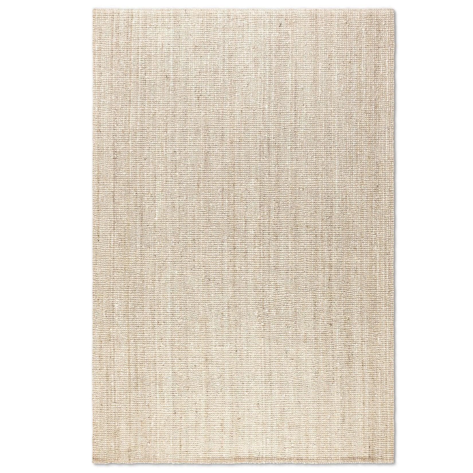NYVI Teppich Bouclé Pflegeleicht Für Fußbodenheizung Strapazierfähig 60x90 cm Elfenbein Weiß