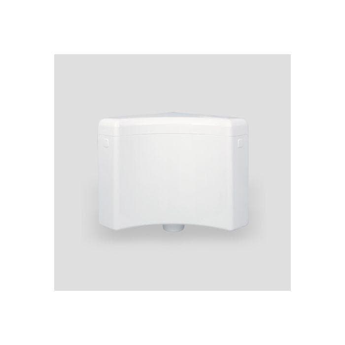 Sanit Eckspülkasten 927 mit Eckventil, weiss, 6-9 Liter