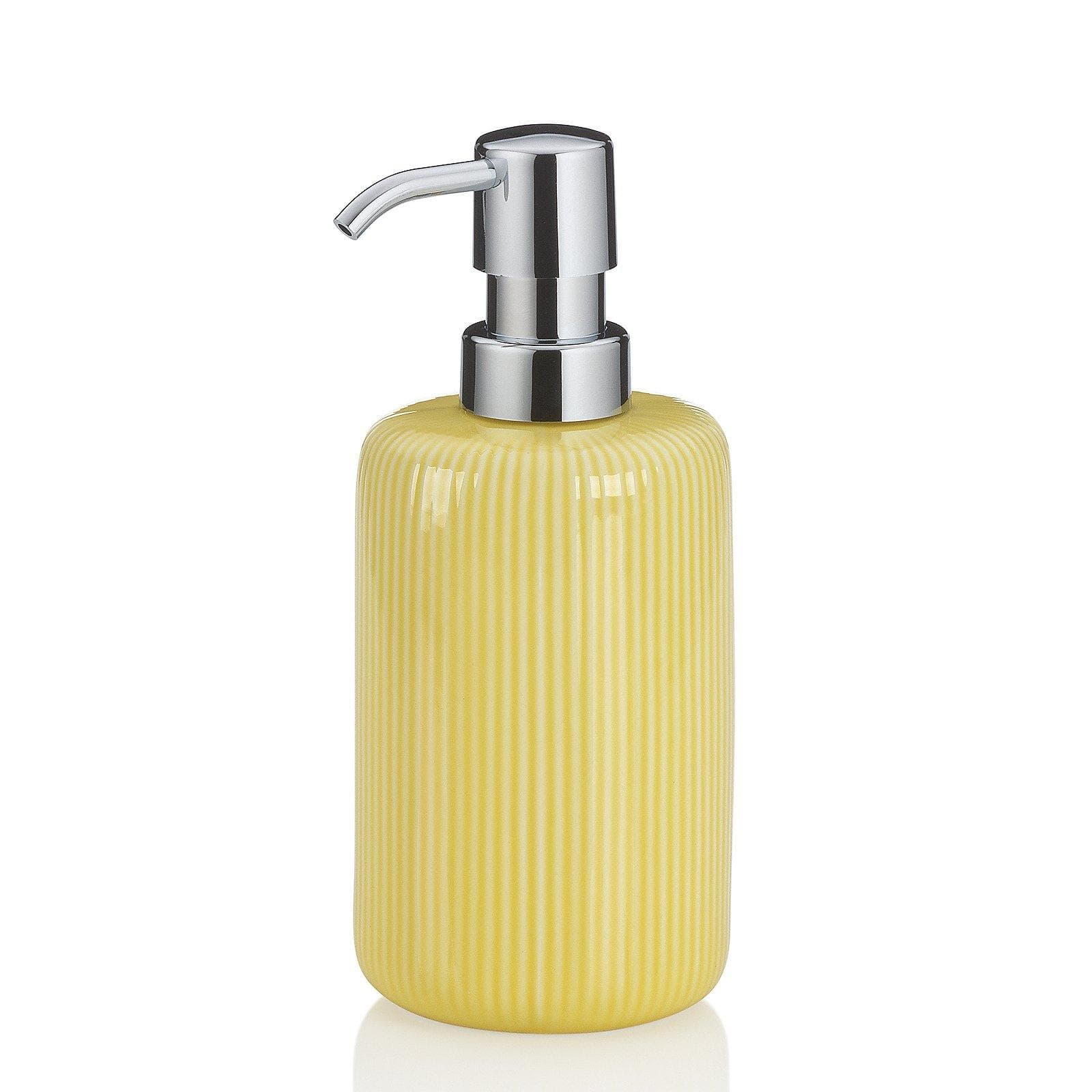 kela Seifenspender Ava 350 ml glänzende Keramik Sonnengelb