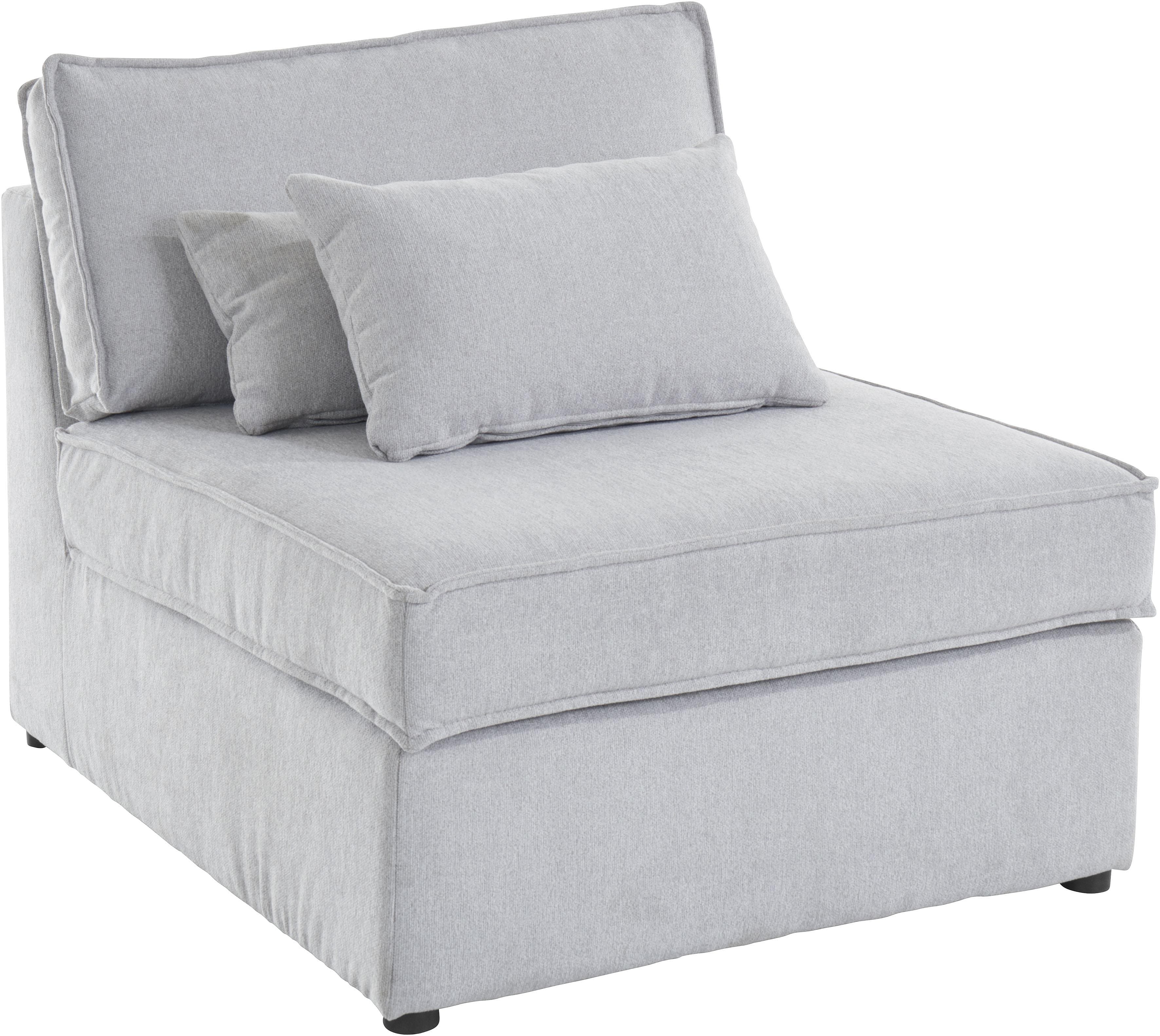 OTTO HOME Florid Sofa-Mittelelement Hellgrau Modulsofa