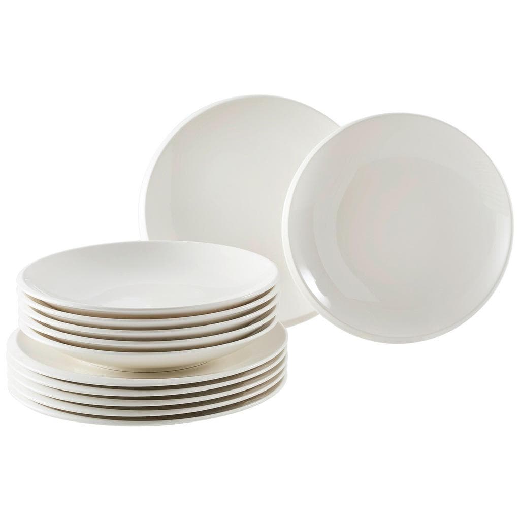 Villeroy & Boch Tafelservice New Moon 12-teilig Weiß Keramik