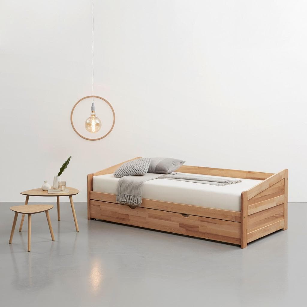 Livetastic Ausziehbett Buche Massiv Kinder- & Jugendzimmer