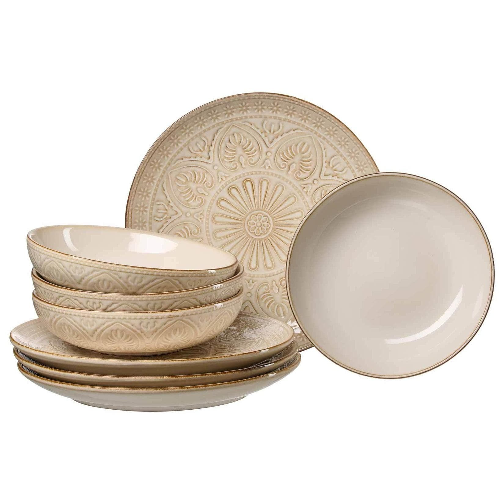 Tafelservice RITZENHOFF & BREKER Omara Beige 8-tlg. Steingut