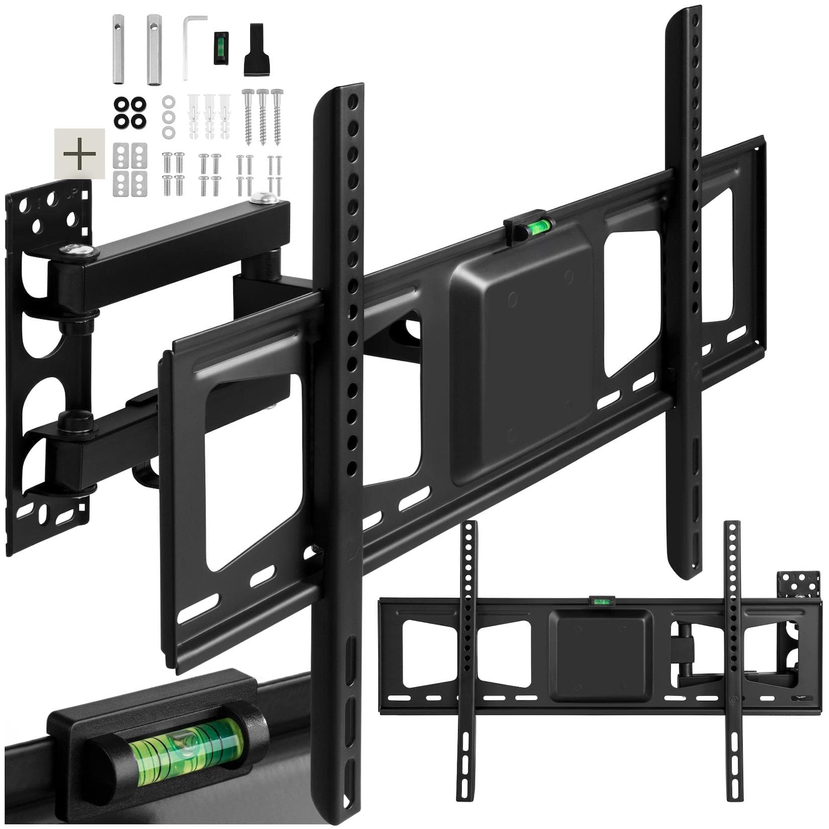 tectake® TV Wandhalterung für 32 - 100 Zoll (81 - 254 cm) ausziehbar bis 60 kg