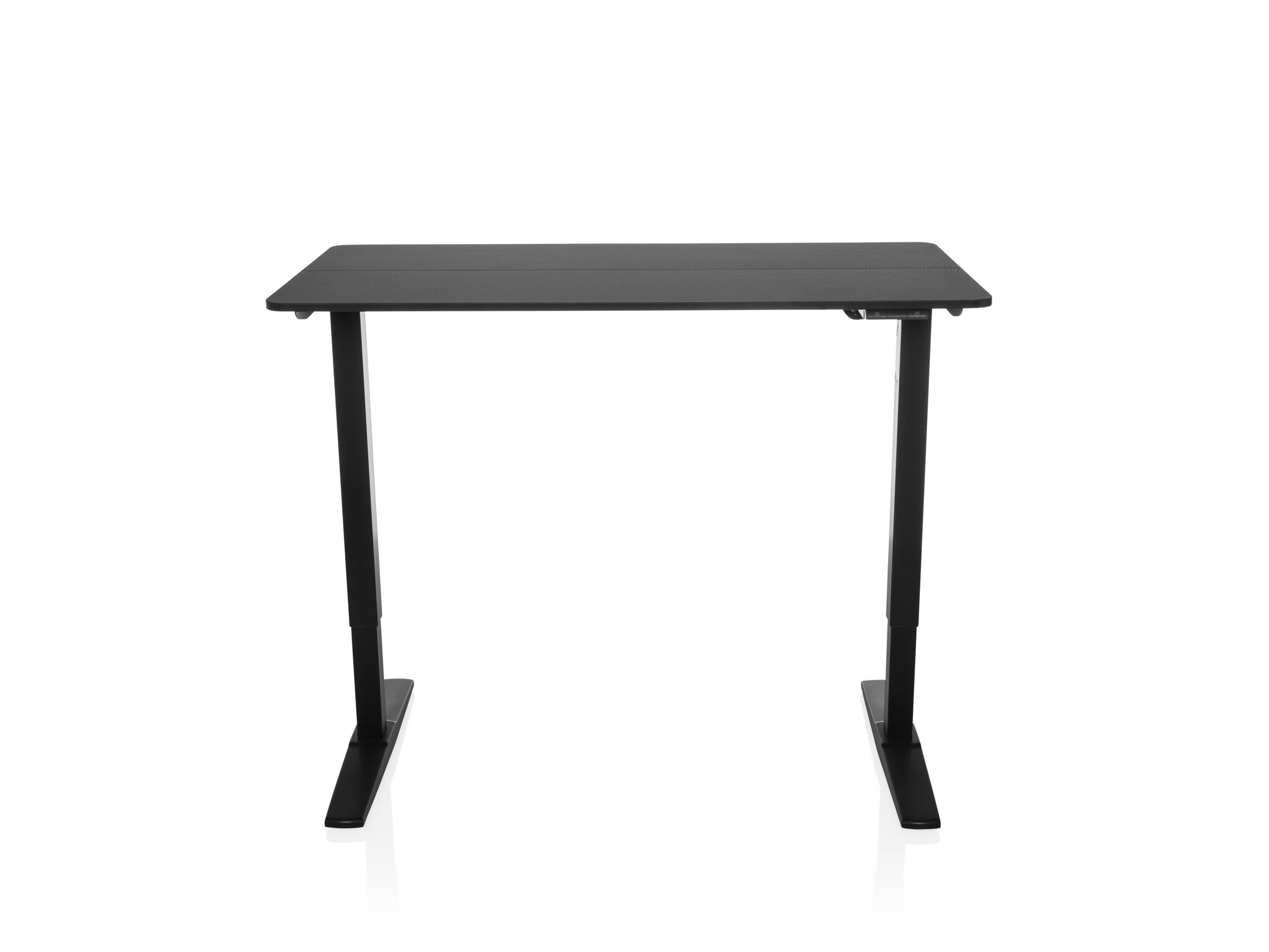 hjh OFFICE STAND CARBON: Elektrischer Höhenverstellbarer Schreibtisch