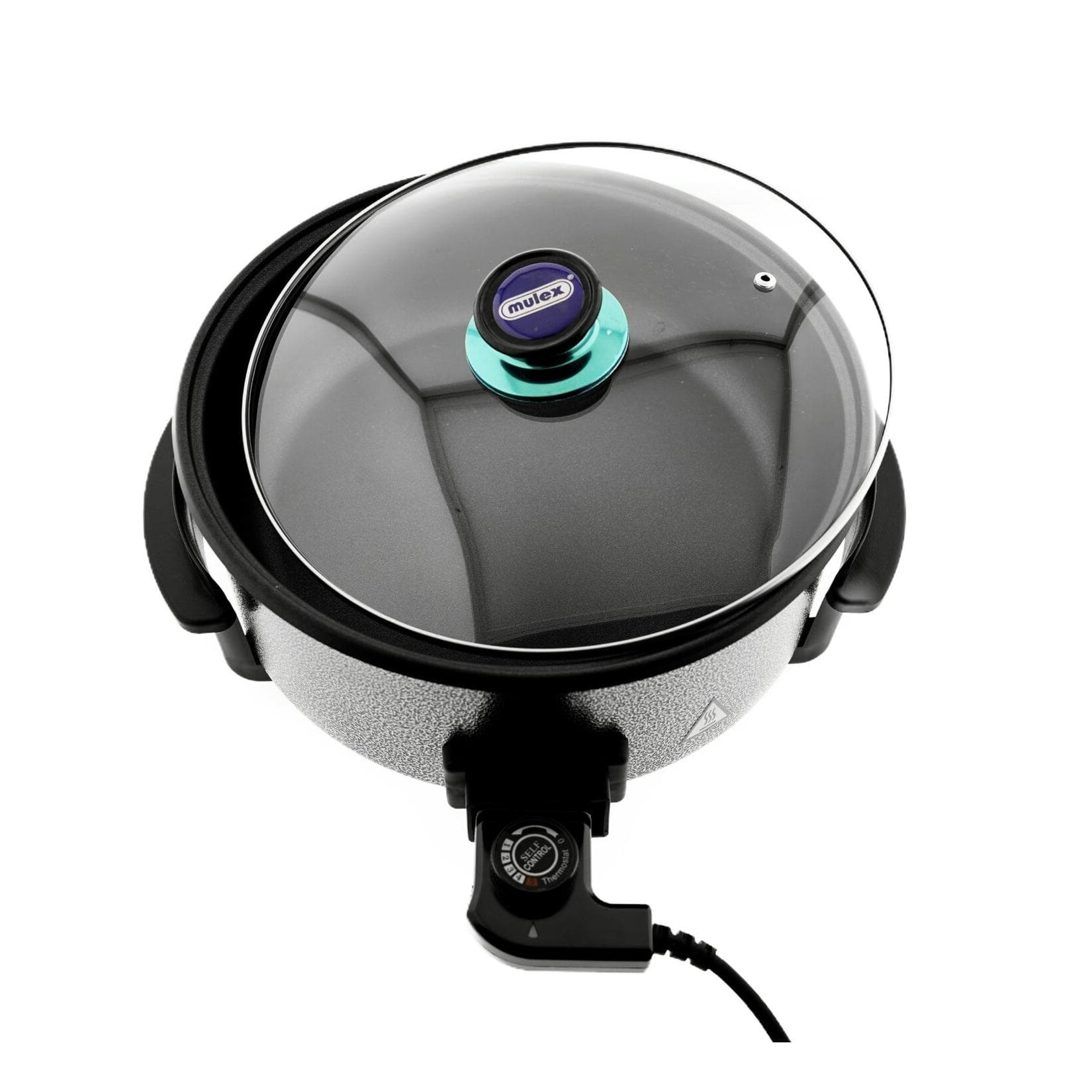 Mulex Pizza Pan Pfanne 1500W Multifunktionspfanne Grillpfanne Antihaftbeschichtet