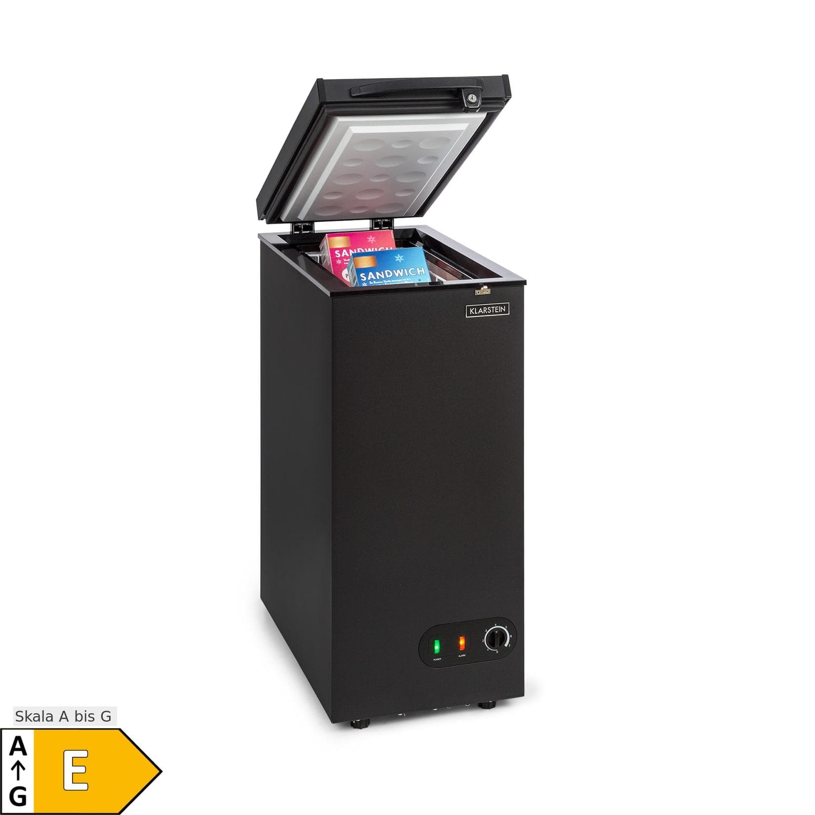 Klarstein Iceblokk 50 Gefriertruhe 51 L Korb abschließbar