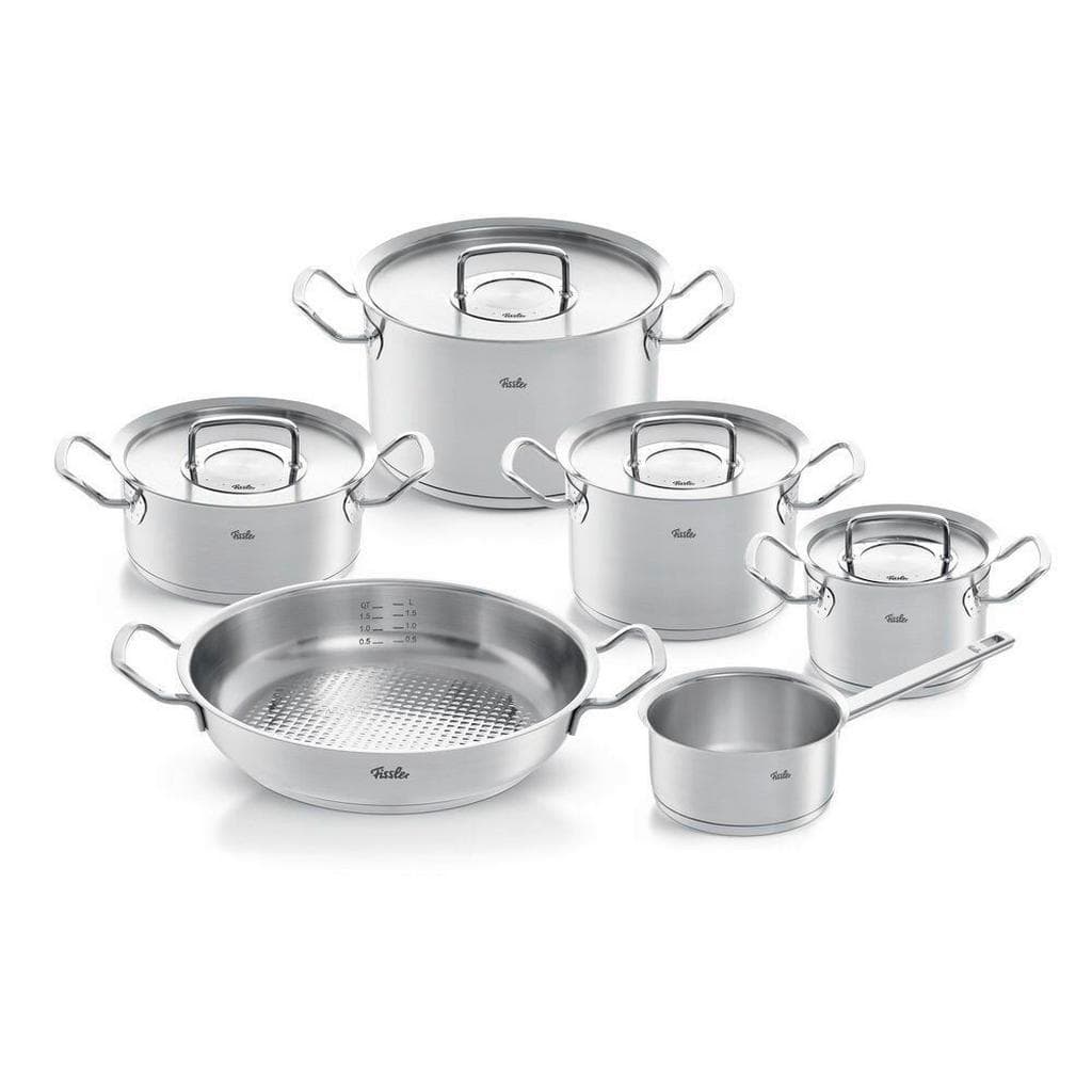 Fissler Kochtopfset Profi Collection 6-teilig Silber Edelstahl