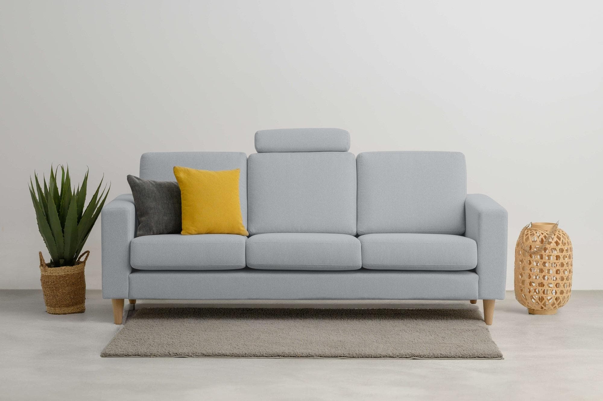 OTTO HOME Tvinno 3-Sitzer Sofa Grau Skandinavisch