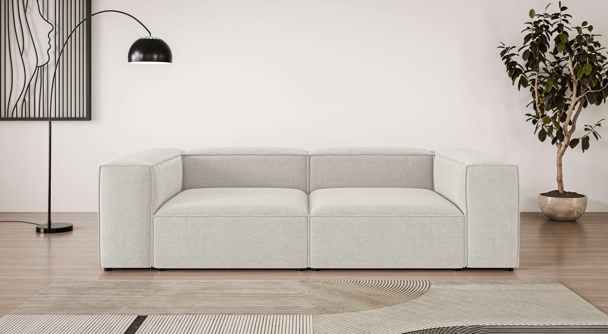 Big-Sofa OTTO HOME XL HAILY Modularsofa extra tief, creme