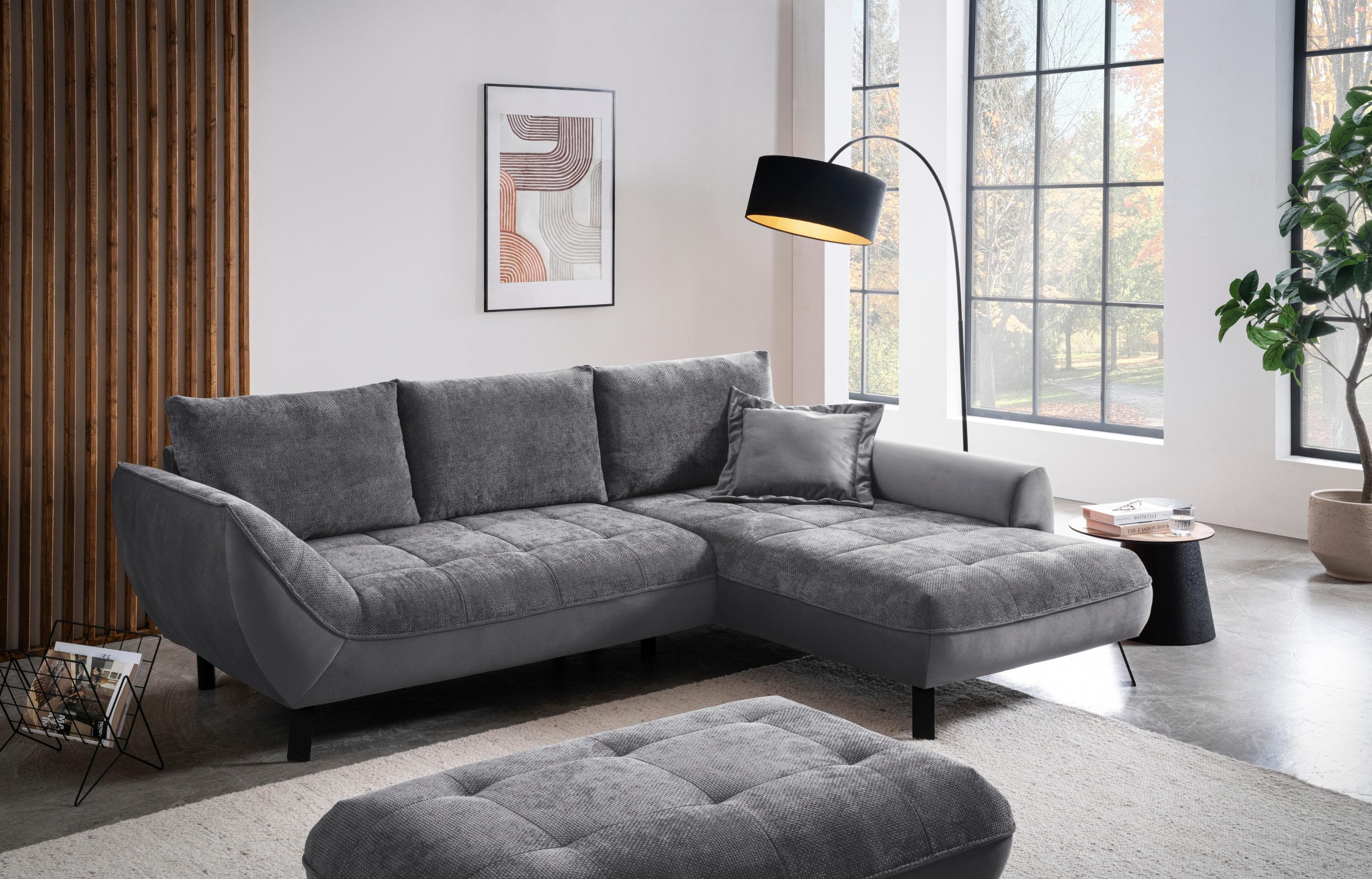 Ecksofa EXXPO Bellini Materialmix L-Form