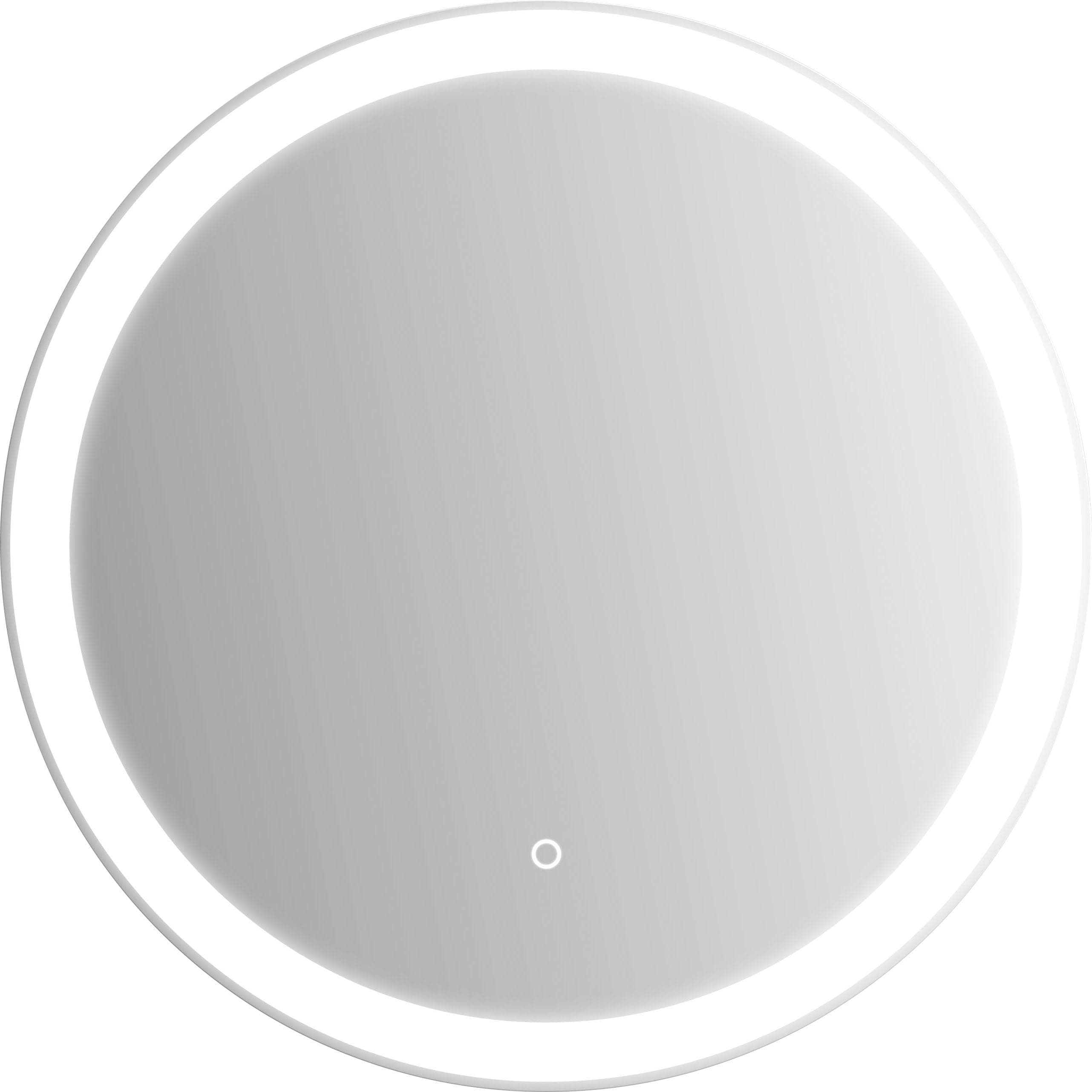 LED-Lichtspiegel JOKEY Sevilla Silber Spiegelglas Rund 55 cm