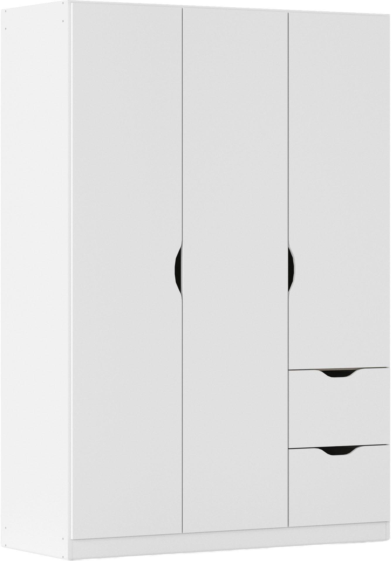 Rauch Freiham Kleiderschrank Weiß mit Schubkästen