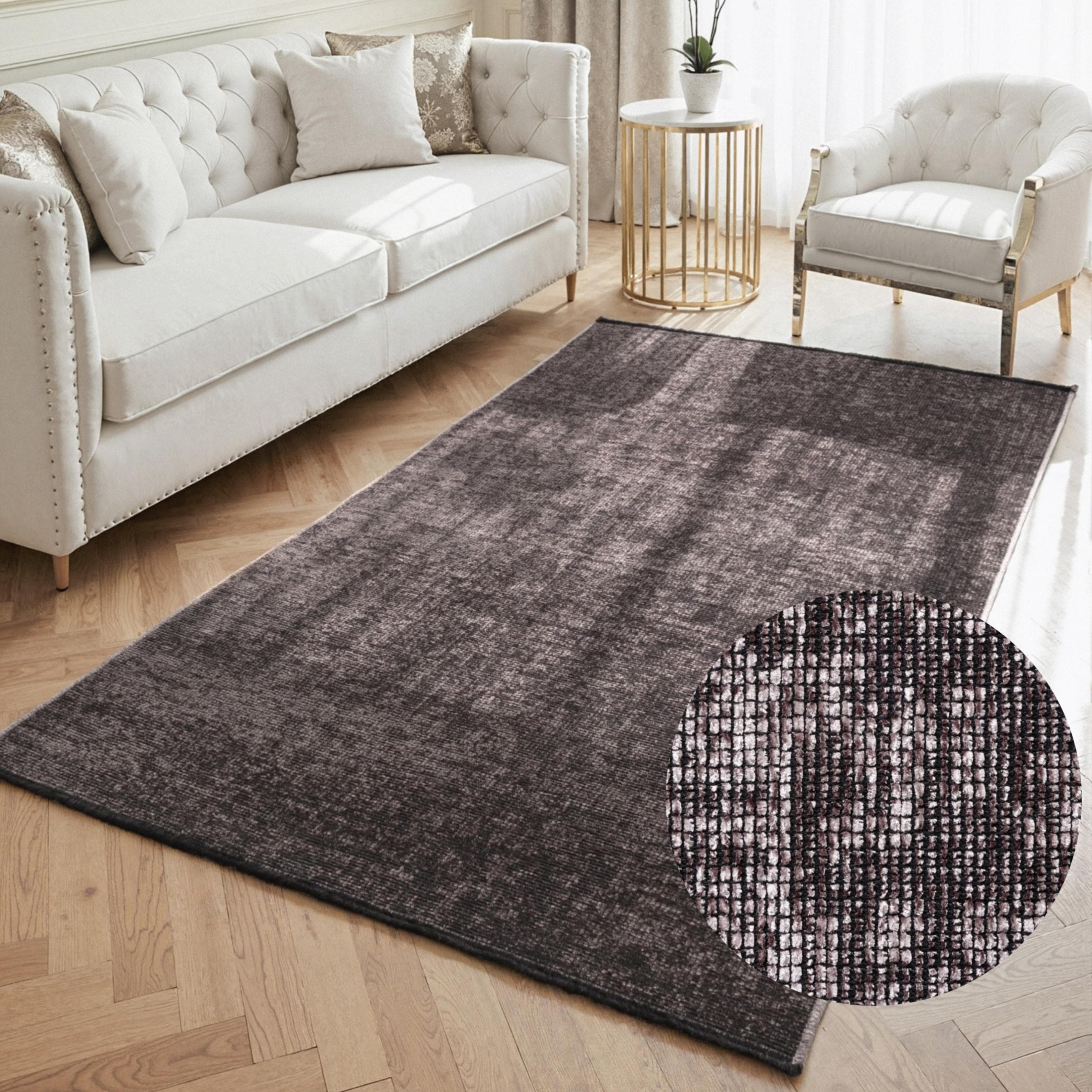 Teppich ELLE DECORATION "Prisma" Braun Karo Design