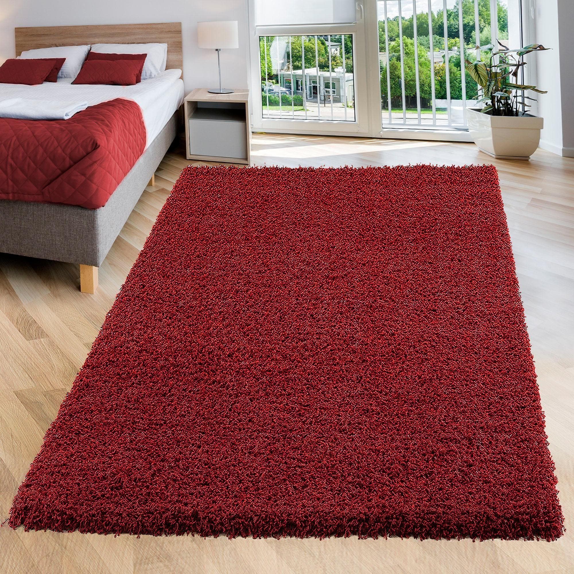 Hochflor-Teppich SANAT Loca Rot Shaggy