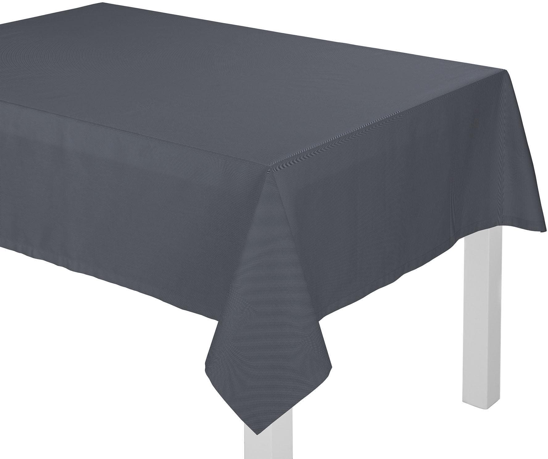 Tischdecke ADAM Uni Collection Light 145 cm Bio-Baumwolle Blau