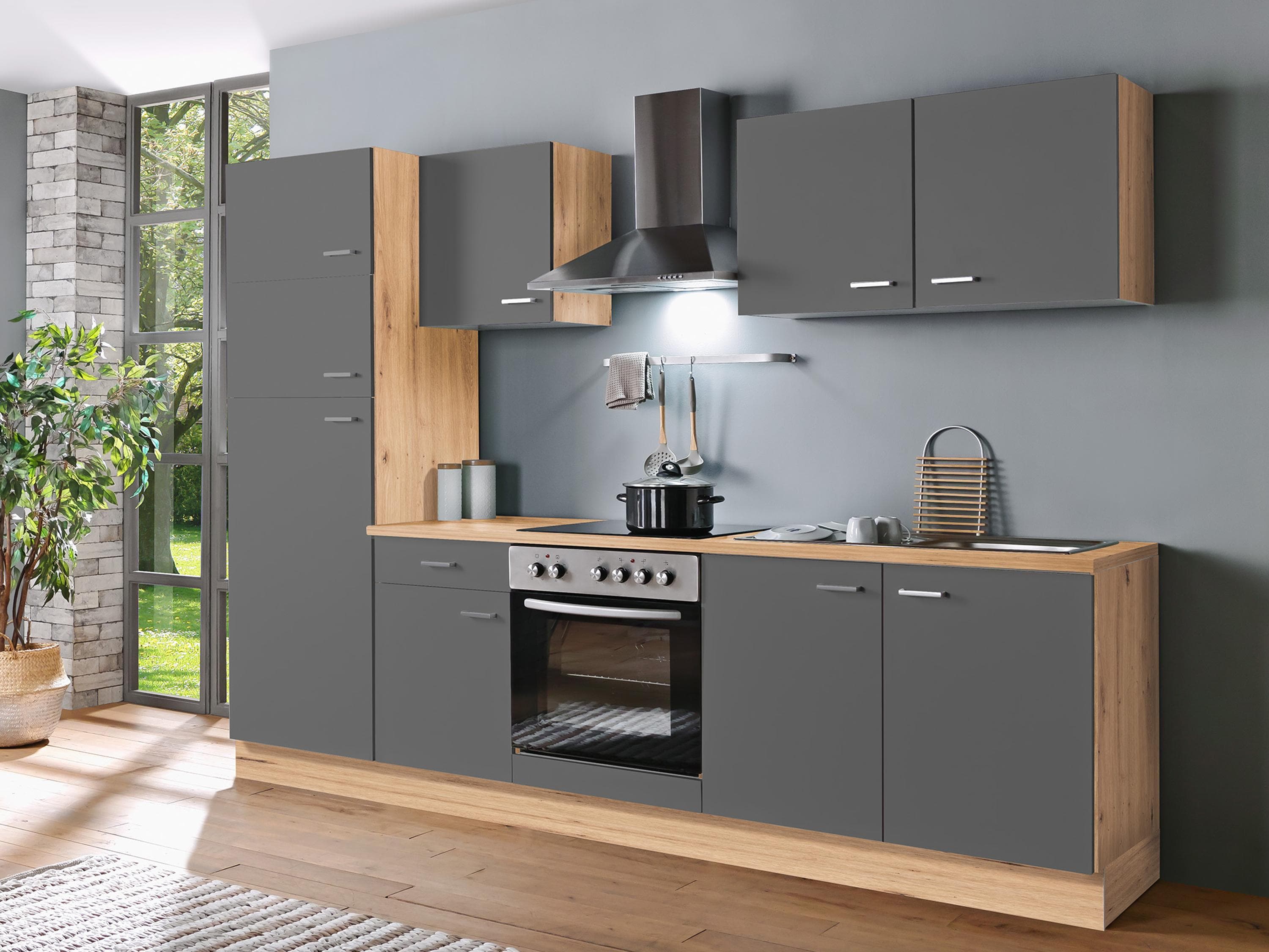 Menke Küchenblock »Classic 1« 270/280 cm mit Elektrogeräten