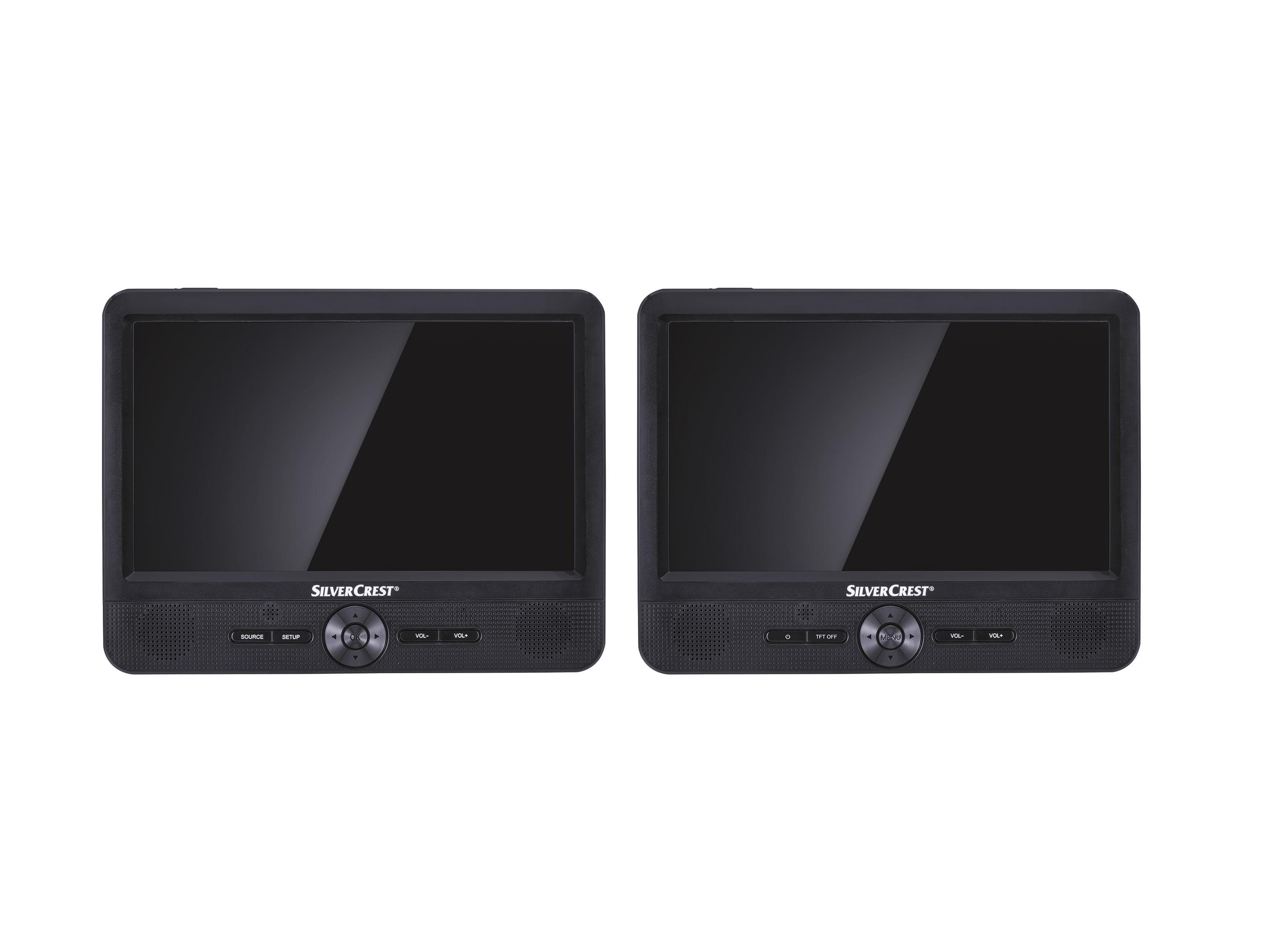 SILVERCREST® Tragbarer DVD-Player SPDP 18 A1 mit 2 Bildschirmen
